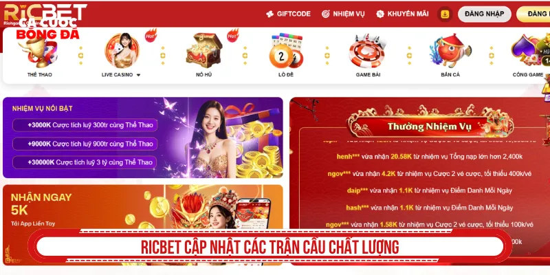 Hình ảnh của trang cá độ bóng đá chất lượng